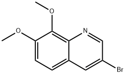 3-bromo-7,8-dimethoxyquinoline 化学構造式