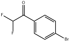 1-(4-溴苯基)-2,2-二氟乙基-1-酮 结构式