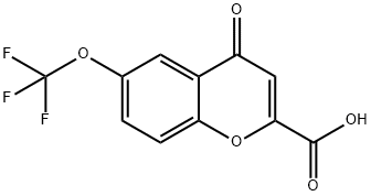 6-trifluoromethoxychromone-2-carboxylic acid Structure