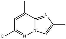 6-氯-2,8-二甲基咪唑并[1,2-B]哒嗪, 17412-23-6, 结构式