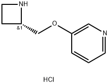 (S)-3-(2-Azetidinylmethoxy)pyridine 2HCl 结构式