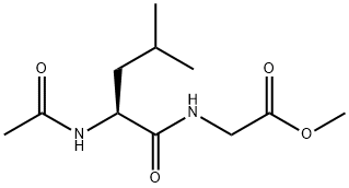 (S)-(2-Acetylamino-4-methyl-pentanoylamino)-acetic acid methyl ester Structure