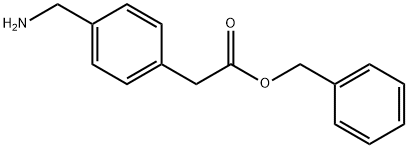 2-(4-(アミノメチル)フェニル)酢酸ベンジル 化学構造式