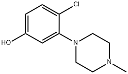 4-chloro-3-(4-methylpiperazin-1-yl)phenol 结构式