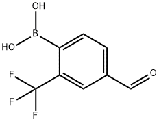 4-Formyl-2-(trifluoromethyl)phenylboronic acid Structure