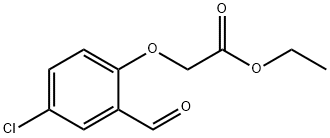 2-(4-氯-2-甲酰基苯氧基)乙酸乙酯 结构式