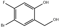 4-BROMO-5-FLUORO-2-(HYDROXYMETHYL)PHENOL(WXG00455) Struktur