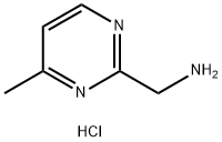1-(4-メチルピリミジン-2-イル)メタンアミン塩酸塩 化学構造式
