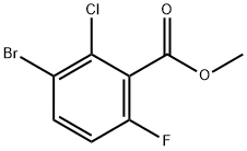 Methyl3-bromo-2-chloro-6-fluorobenzoate 化学構造式