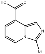 3-bromoimidazo[1,5-a]pyridine-8-carboxylic acid 化学構造式