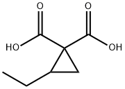 2-ethylcyclopropane-1,1-dicarboxylic acid 化学構造式