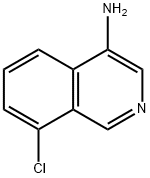 8-クロロイソキノリン-4-アミン 化学構造式