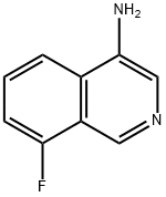 8-fluoroisoquinolin-4-amine 化学構造式