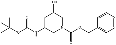 1785642-46-7 1-piperidinecarboxylic acid, 3-[[(1,1-dimethylethoxy)carbonyl]amino]-5-hydroxy-, phenylmethyl ester