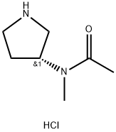 (R)-N-Methyl-N-(pyrrolidin-3-yl)acetamide hydrochloride Structure