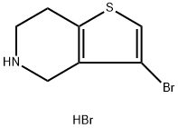 3-Bromo-4,5,6,7-tetrahydrothieno[3,2-c]pyridine hydrobromide 结构式