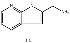 1H-pyrrolo[2,3-b]pyridin-2-ylmethanamine hydrochloride Struktur