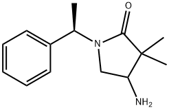 4-Amino-3,3-dimethyl-1-((R)-1-phenylethyl)pyrrolidin-2-one, 1788065-53-1, 结构式