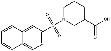 1-(萘-2-磺酰基)哌啶-3-羧酸, 179051-22-0, 结构式