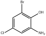 2-Amino-6-bromo-4-chlorophenol Struktur