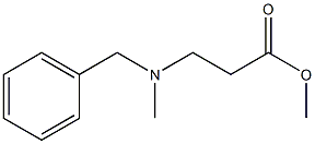 methyl N-benzyl-N-methyl-beta-alaninate 化学構造式