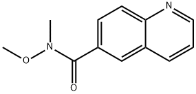 N-methoxy-N-methylquinoline-6-carboxamide 化学構造式