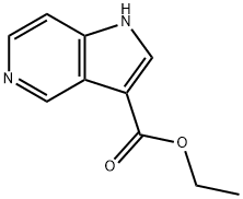 Ethyl 1H-pyrrolo[3,2-c]pyridine-3-carboxylate 化学構造式