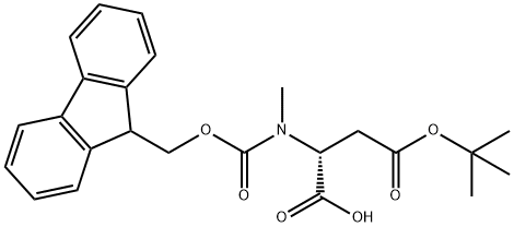 N-Fmoc-N-methyl-D-aspartic acid 4-tert-butyl ester Structure