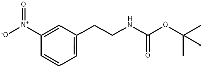 tert-butyl 3-nitrophenethylcarbamate Struktur