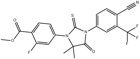 4-[3-[4-Cyano-3-(trifluoromethyl)phenyl]-5,5-dimethyl-4-oxo-2-thioxo-1-imidazolidinyl]-2-fluorobenzoic acid methyl ester