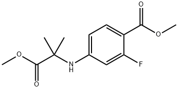 methyl 2-fluoro-4-((1-methoxy-2-methyl-1-oxopropan-2-yl)amino)benzoate