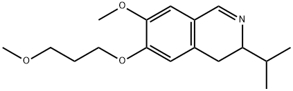 (S)-3-isopropyl-7-methoxy-6-(3-methoxypropoxy)-3,4-dihydroisoquinoline 化学構造式