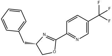 2-[(4S)-4,5-dihydro-4-(phenylmethyl)-
2-oxazolyl]-5-(trifluoromethyl)-Pyridine Structure
