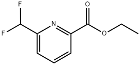 ethyl 6-(difluoromethyl)picolinate 化学構造式