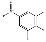 1,2-二氟-3-甲基-5-硝基苯 结构式
