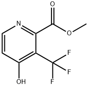 4-Hydroxy-3-trifluoromethyl-pyridine-2-carboxylic acid methyl ester Structure