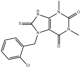 1807-81-4 7-(2-Chloro-benzyl)-8-mercapto-1,3-dimethyl-3,7-dihydro-purine-2,6-dione