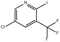 5-氯-2-碘-3-(三氟甲基)吡啶 结构式