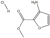 Methyl 3-aminofuran-2-carboxylate hydrochloride Struktur