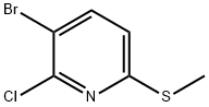 Pyridine, 3-bromo-2-chloro-6-(methylthio)- Structure