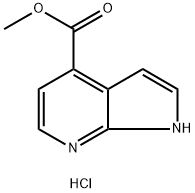 methyl 1H-pyrrolo[2,3-b]pyridine-4-carboxylate hydrochloride Struktur