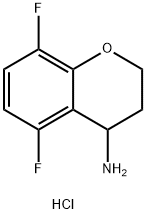 5,8-二氟色满-4-胺盐酸盐 结构式