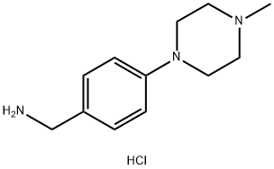 (4-(4-Methylpiperazin-1-yl)phenyl)methanamine hydrochloride Structure