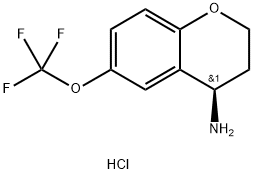 (R)-6-(Trifluoromethoxy)chroman-4-amine hydrochloride Structure