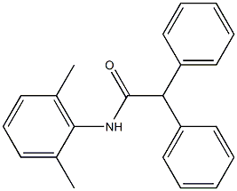 2,2-DIPHENYL-2',6'-ACETOXYLIDIDE Struktur