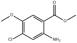 2-氨基-4-氯-5-甲氧基苯甲酸甲酯, 181434-36-6, 结构式