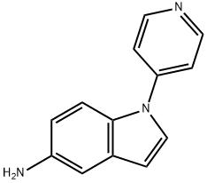 1-(4-pyridinyl)-1H-indol-5-amine 化学構造式