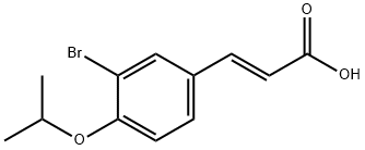 (E)-3-(3-bromo-4-isopropoxyphenyl)acrylicacid Struktur