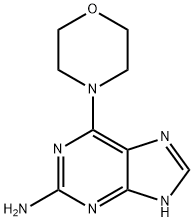 6-Morpholin-4-yl-9H-purin-2-ylamine, 18202-52-3, 结构式