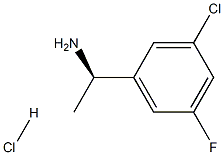 (R)-1-(3-CHLORO-5-FLUOROPHENYL)ETHANAMINE HYDROCHLORIDE Structure